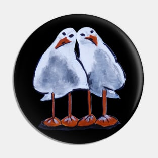 Two cute Penguins Pin