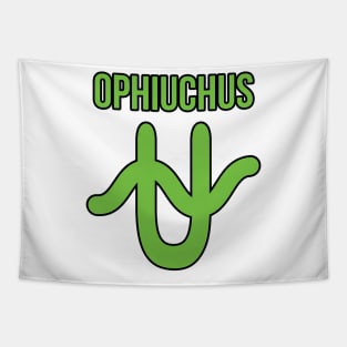 Ophiuchus Zodiac Symbol Tapestry