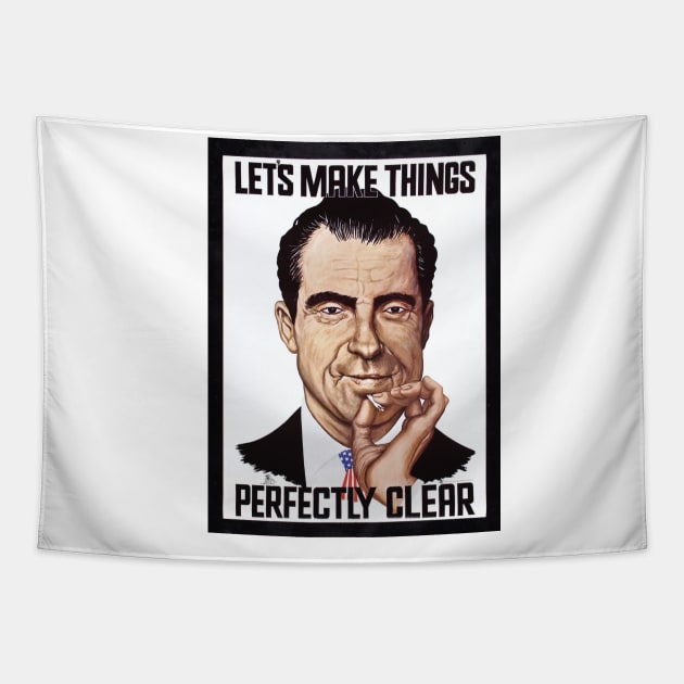 Richard Nixon Vintage Campaign Poster Tapestry by Matt's Wild Designs