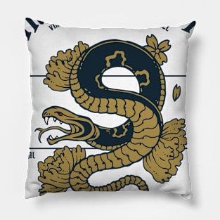 Japanese Serpent Samurai Harajuku Cool Japan Shirt Pillow