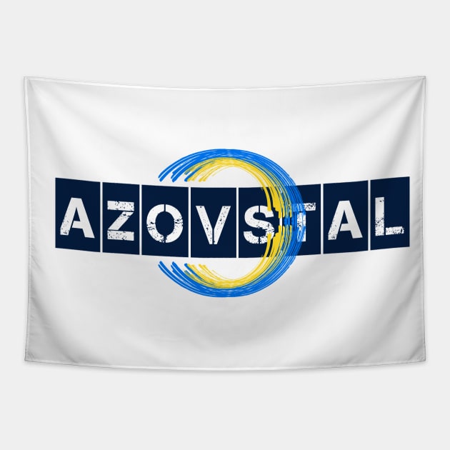 Save Azovstal! Save Mariupol! Ukraine! Tapestry by TigrArt