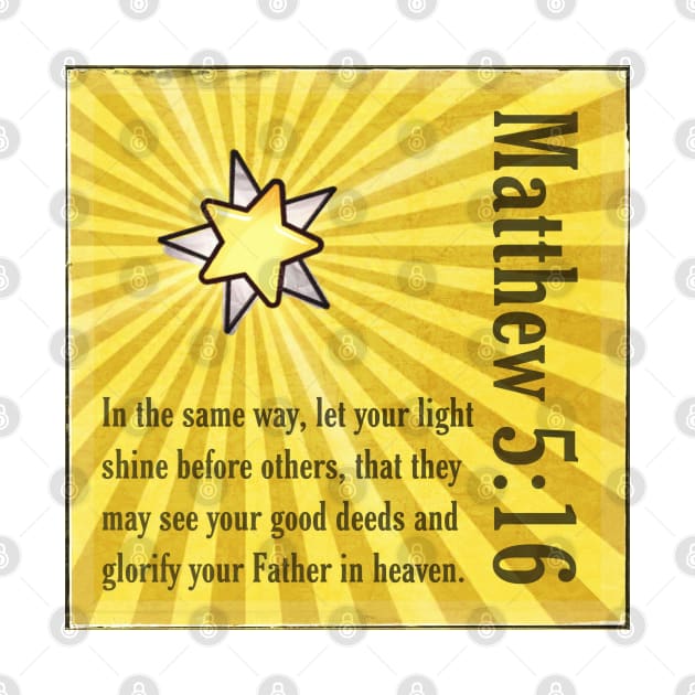 Matthew 5:16 by Bible Verses by Deb