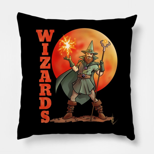 Wizards Mascot Pillow by Generic Mascots