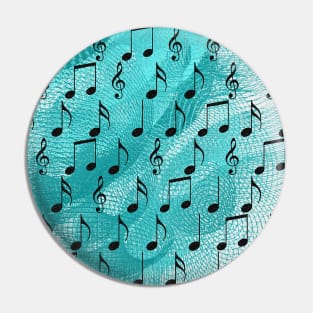 Music notes Pin