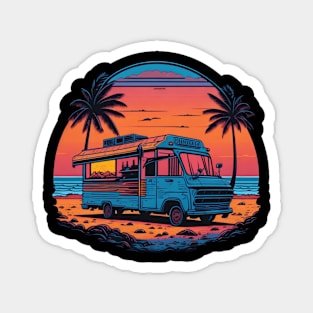 sunset traveling Magnet