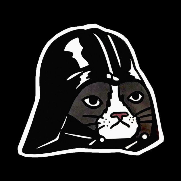 Cat Vader / Funny Sci Fi Cat by alselinos