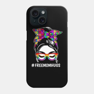 Pride Month Free Mom Hugs LGBT  Flag Phone Case