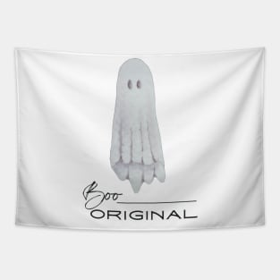 Halloween ghost- boo original quote- watercolor painting Tapestry