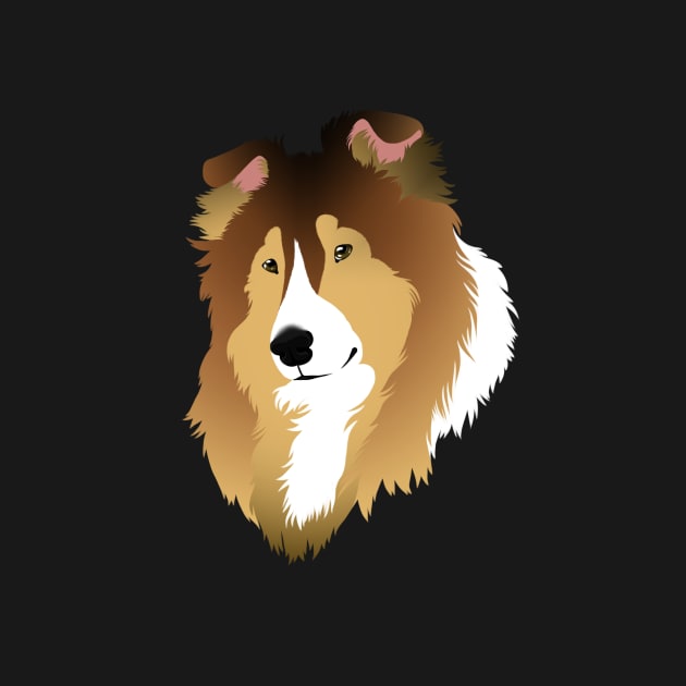 SimpliciTee - Sable Shetland Sheepdog by Larthan