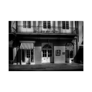 411 Royal Street In Black and White T-Shirt