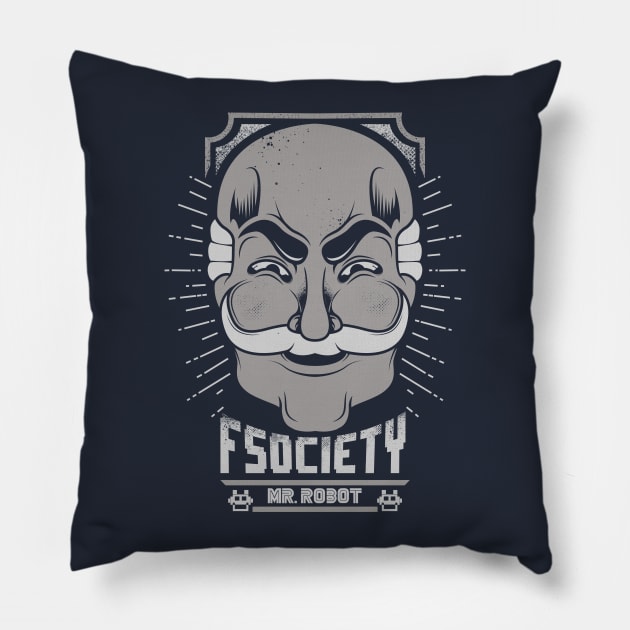 FSOCIETY Pillow by Akiwa