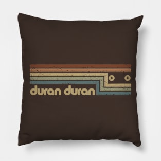 Duran Duran Cassette Stripes Pillow