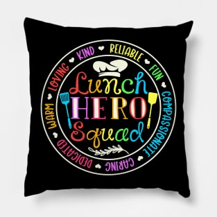 Lunch Hero Squad Pillow