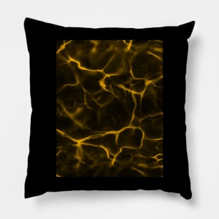 Golden Marble: Stylish Marbled Design Pillow
