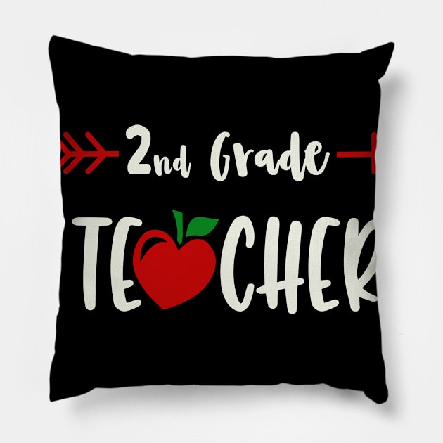 2nd Grade Teacher Pillow by tropicalteesshop