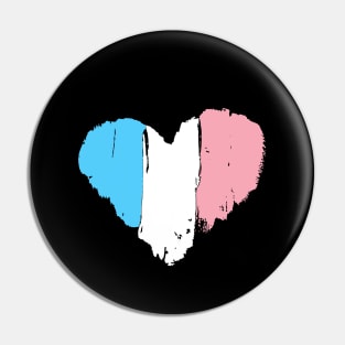 Trans Pride Heart Pin