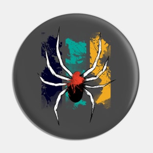 Spider stripes Pin