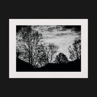 Black and white picture of a sunrise T-Shirt