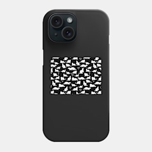 Black and White Ferrets Pattern Phone Case