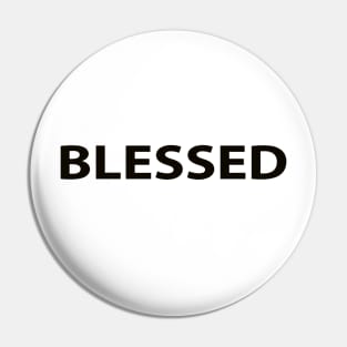 Blessed Cool Inspiration Christian Pin