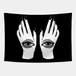 All Seeing Occult Hands Tapestry