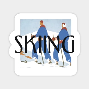 Ski Couple Magnet