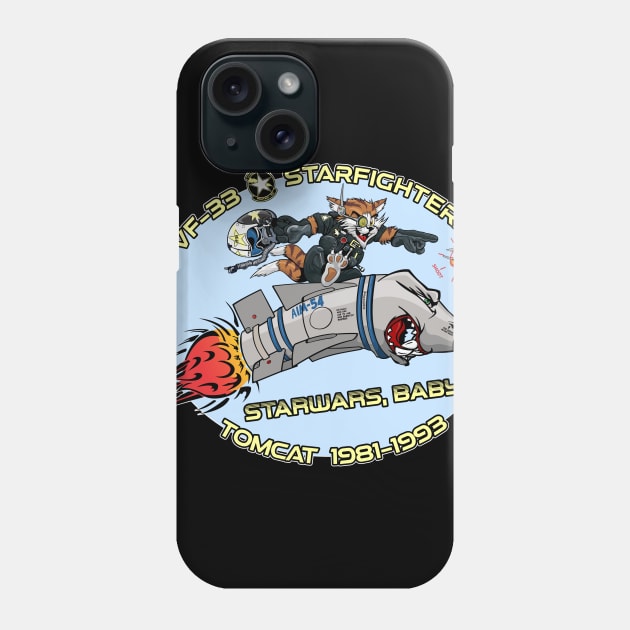 VF-33 Starfighters Nose Art Variation Phone Case by MBK