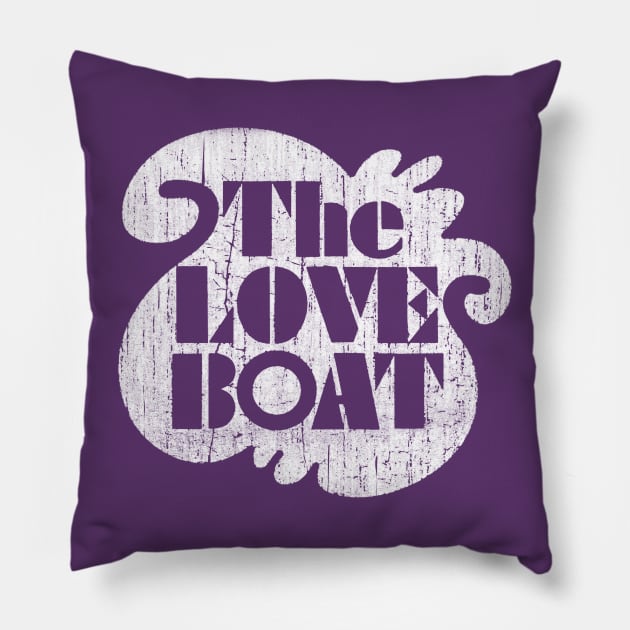 The Love Boat Cracked Pillow by Alema Art