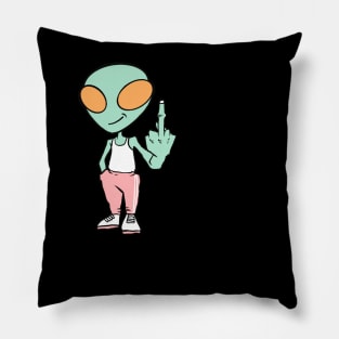 Alien pink Pillow