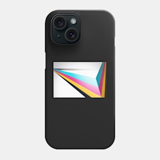 Abstract CMYK Line Design Phone Case