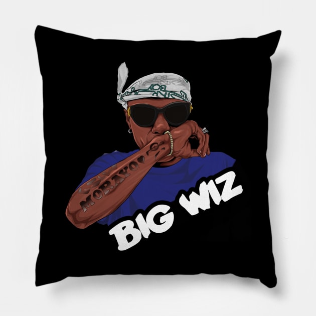 Wizkid t-shirt Pillow by Jsartzville 