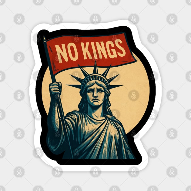 No-Kings-In-America Magnet by Creatifly Graphic Tees
