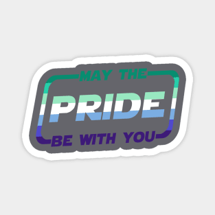 May the Pride Be With You Gay Flag Magnet