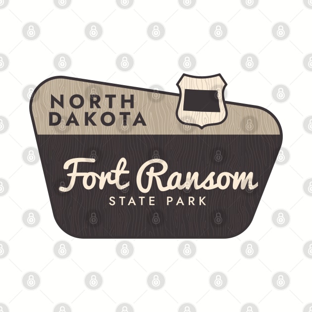 Fort Ransom State Park North Dakota Welcome Sign by Go With Tammy