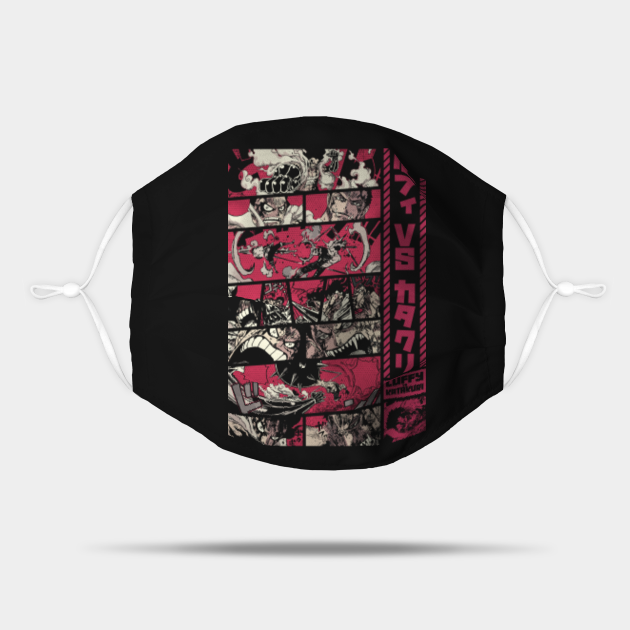 Luffy Sankeman Vs Katakuri One Piece Manga Panel Desing S04 Magenta Luffy Gear Four Masque Teepublic Fr