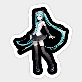 Hatsune Miku  Sticker for Sale by StrawberriStorm