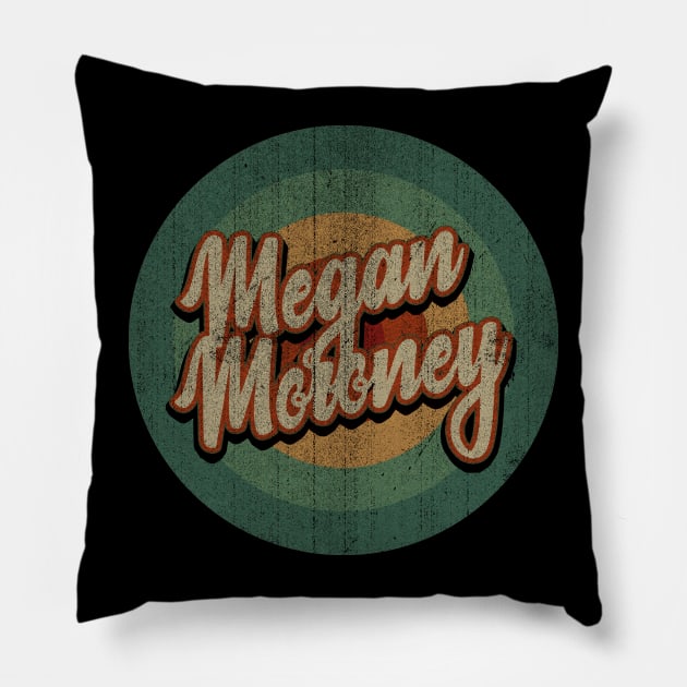 Circle Retro Vintage Megan Moroney Pillow by Jokowow