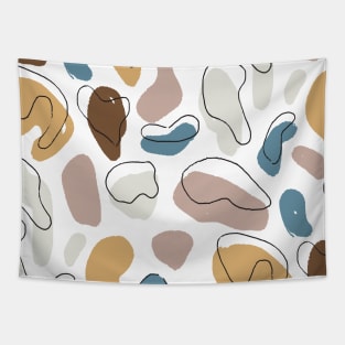 Pastel Solid Color Pebbles Tapestry