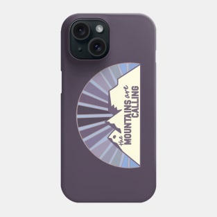 Mountains are Calling Purple Rays Phone Case