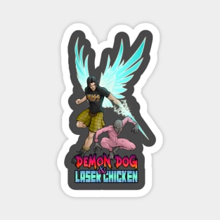 Demon Dog and Laser Chicken - Ve Magnet