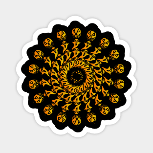 Mandala Halloween Magnet