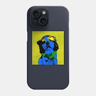 BLUE DOG COOL FUNNY DOG Phone Case