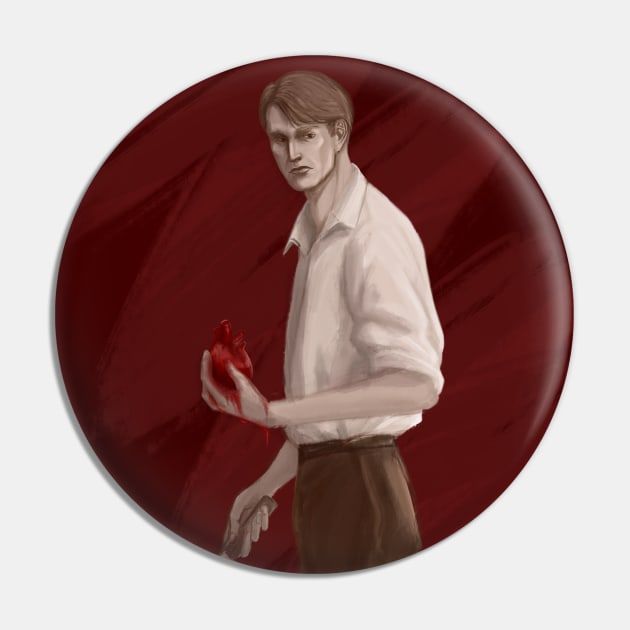 Hannibal Pin by MalinArt