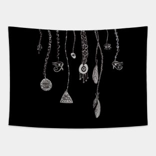 Evil eye charms and amulets Tapestry