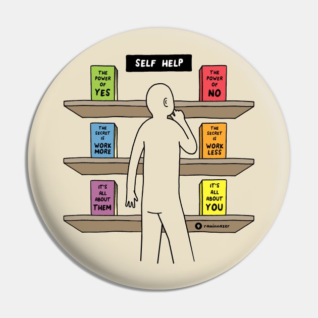 Self Help Pin by RaminNazer