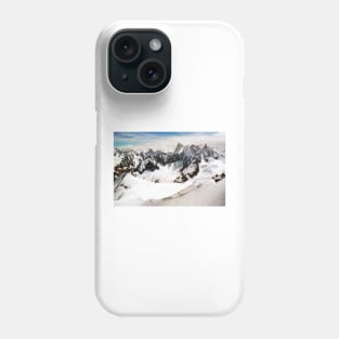 Chamonix Aiguille du Midi Mont Blanc Massif Alps France Phone Case