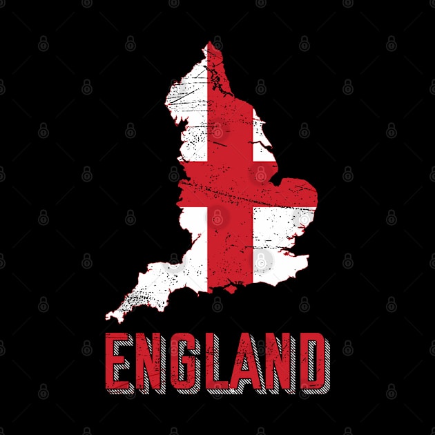 England Map Flag by Mila46