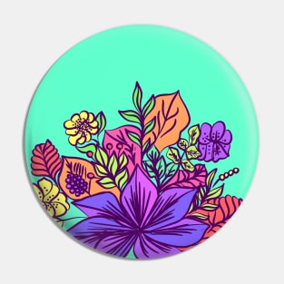 Flower vibes pop colors cute Pin