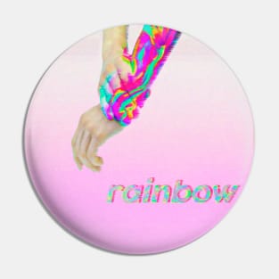 rainbow grab Pin