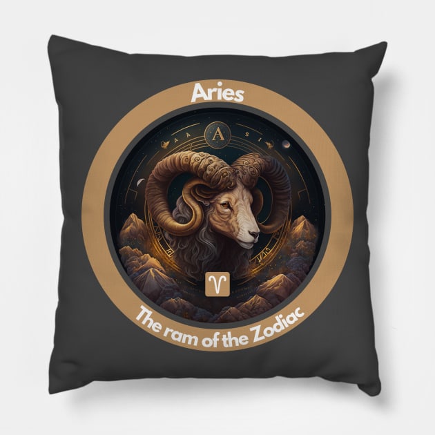 Aries Pillow by VibrantProdigy